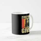 Null Gabel mit lustigem Gabelstaplerpuffer Kaffeetasse (VorderseiteRechts)