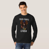 Null Gabeln gegeben Gabelstaplerfahrer präsentier T-Shirt (Vorne ganz)