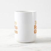 Null Gabeln gegeben Lustiger Becher Kaffeetasse (Mittel)