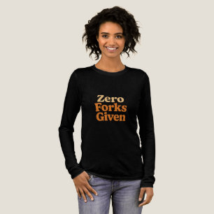 Null Gabeln gegeben Retro lustiges Shirt
