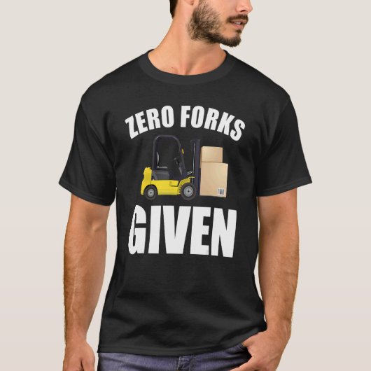 Null Gabelstapler T-Shirt (Vorderseite)