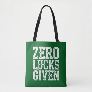 Null Glück gegeben Lustiges St Patrick's Day Irisc Tasche