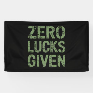 Null Glück gegeben St. Paddys Tag Lustiger Patrick Banner