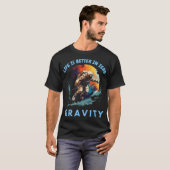 Null Gravitation Abenteuer mit Astronauten T-Shirt (Vorne ganz)
