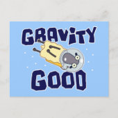 Null Gravity Sheep Postkarte (Vorderseite)