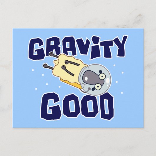 Null Gravity Sheep Postkarte (Vorderseite)