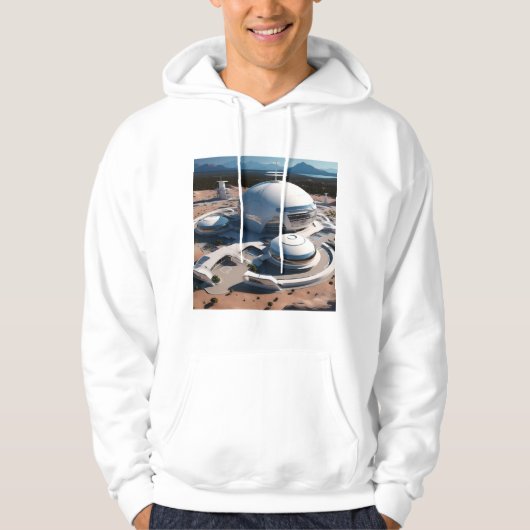 Null Gravity Technology Print Art Hoodie (Vorderseite)