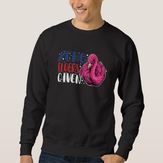 Null Herden gegeben  Tier  Flamingo für Männer Fra Sweatshirt (Vorderseite)