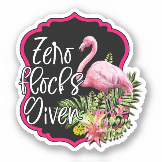 Null Herden mit kundenspezifisch geschnittenem Vin Aufkleber (Vorderseite)