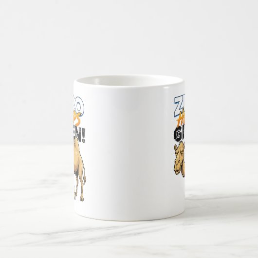 Null Höcker, null Interesse Sarkastisches Kamel Kaffeetasse (Mittel)