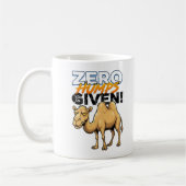 Null Höcker, null Interesse Sarkastisches Kamel Kaffeetasse (Links)