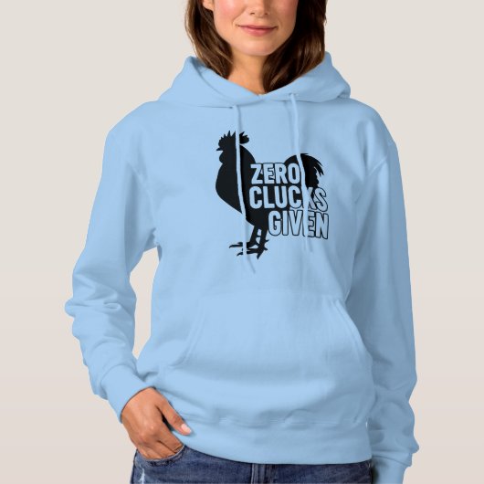 Null Hühner gegeben Hoodie (Vorderseite)