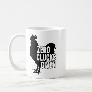Null Hühner gegeben Kaffeetasse