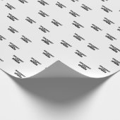 Null Interesse An Deiner Meinung Typografisches Ve Geschenkpapier (Ecke)