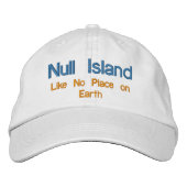 Null Island Bestickte Baseballkappe (Vorderseite)