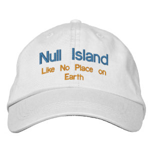 Null Island Bestickte Baseballkappe