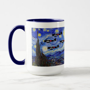 Null Kämpfer + Starry Night Tasse