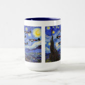 Null Kämpfer + Starry Night Tasse (Zentrum)