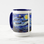 Null Kämpfer + Starry Night Tasse (Vorderseite Links)
