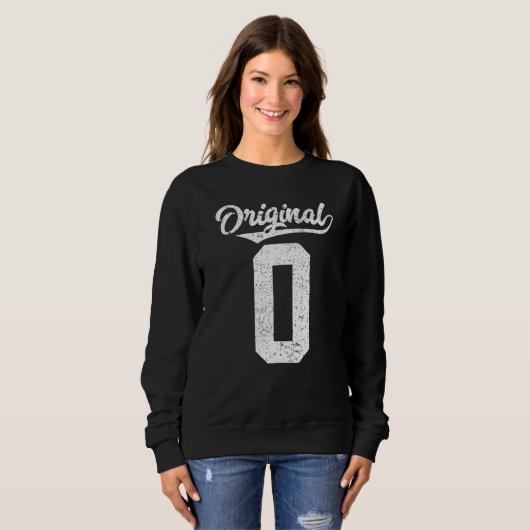 null oder 0 Premium Sweatshirt (Vorne ganz)