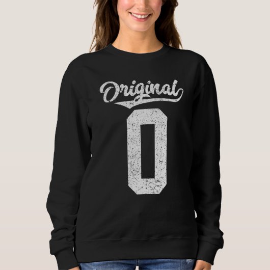 null oder 0 Premium Sweatshirt (Vorderseite)