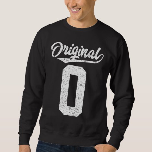 null oder 0 sweatshirt (Vorderseite)
