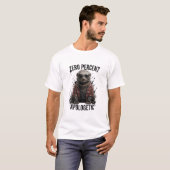 Null Prozent Reue Komischer Honigdachs T-Shirt (Vorne ganz)
