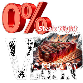 Null Prozent Vegane Steak Night Sweatshirt