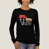 Null Prozent Veganer Cheeseburger Tri-Blend Shirt (Vorderseite)