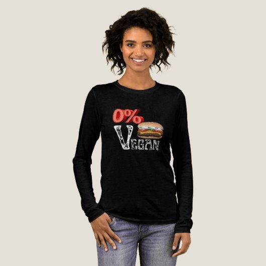 Null Prozent Veganer Cheeseburger Tri-Blend Shirt (Volle Vorderseite)