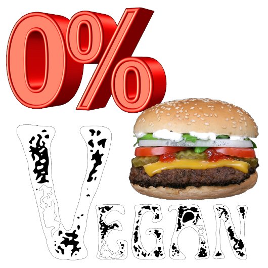 Null Prozent Veganer Cheeseburger Tri-Blend Shirt