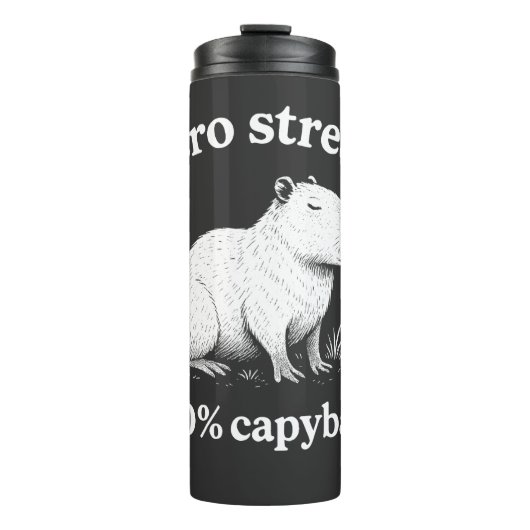 Null Stress 100% Capybara Thermosbecher (Vorderseite)