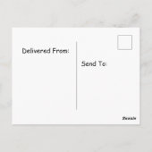 Null Tage seit ich das Glücksl Penguin-Kunstwerk f Postkarte (Rückseite)