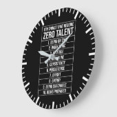 Null-Talent erforderlich - Erfolgsfaktor Motiviere Große Wanduhr (Winkel)
