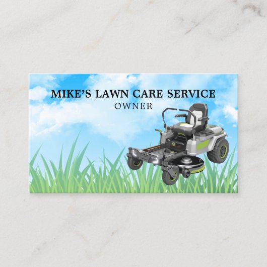 Null-Umdrehung für die Fachkarte "Lawn Care Specia Visitenkarte (Vorderseite)