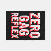 Null-Würgereflex, Meme Lustige Junggesellinnenpart Fleecedecke (Vorderseite (Horizontal))