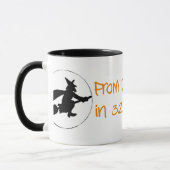 Null zur Hexe-Silhouette-Art Tasse (Links)