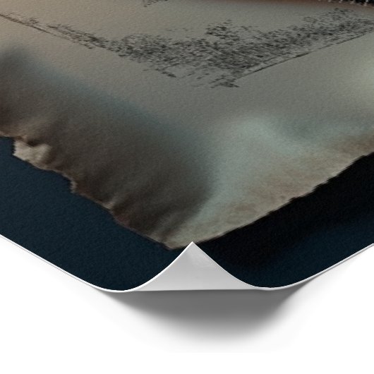 Nulla Dies Sine Linea Dark Academia Poster (Ecke)