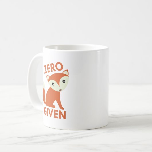 Nullfox gegeben kaffeetasse (Vorderseite Links)