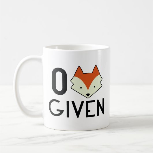 Nullfox gegeben kaffeetasse (Links)
