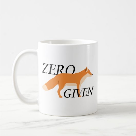 Nullfox gegeben kaffeetasse (Links)