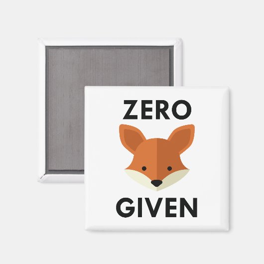 Nullfox gegeben magnet (Vorderseite/Rückseite)