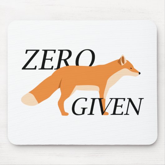 Nullfox gegeben mousepad (Vorne)