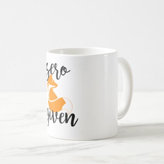 NullFox gegeben - Weiß 11 Unze-Klassiker-Tasse Kaffeetasse (VorderseiteRechts)