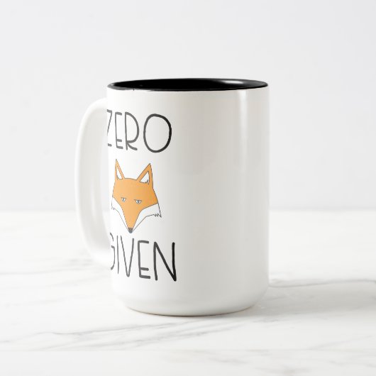 NullFox gegeben Zweifarbige Tasse (Vorderseite Links)