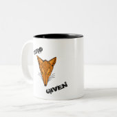 NULLfuchs GEGEBEN Zweifarbige Tasse (Vorderseite Links)