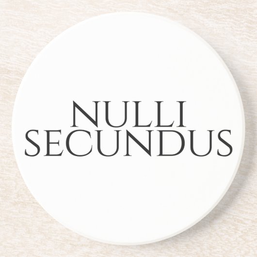 Nulli Secundus - Zweiter bis keiner Getränkeuntersetzer (Vorne)
