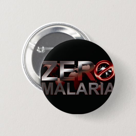 Nullmalaria-Knopf Button (Vorne & Hinten)