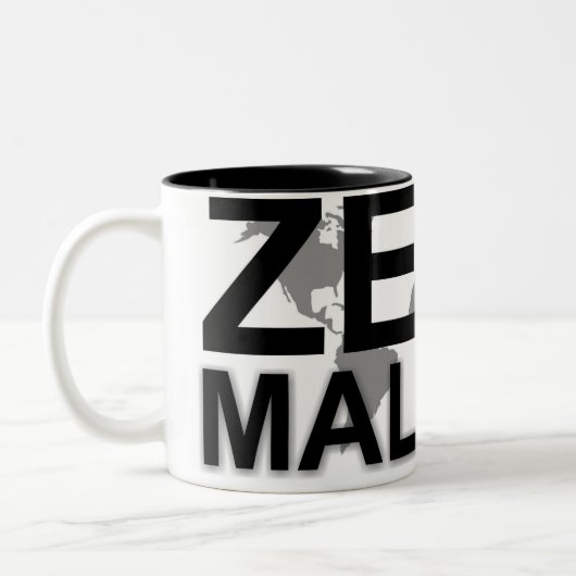 Nullmalaria-Tasse Zweifarbige Tasse (Links)