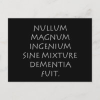 Nullum magnum ingenium sine Mischung Demenz fuß